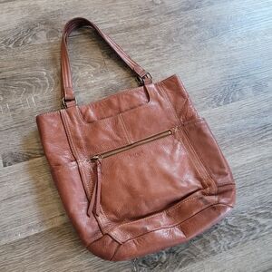 Margot | Brown Genuine Leather Shoulder Bag